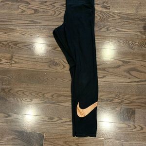 Nike black/rose gold legging